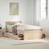 VidaXL Bed Frame Without Mattress with Headboard 90x200cm Pine Wood 3308774