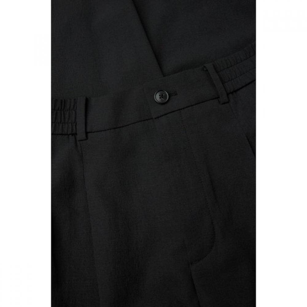 Customellow Black Baggy Pants Two Tuck C9pam26301bkx