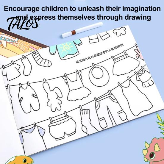 Thick Paper Coloring Sheets for Markers 2PCS Children Book, with 30 Pages, Drawing And Sketching Creative Activity Book Art Supplies, Portable