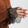 Adjustable Lace Floral Cuffs Pleated Design Wrist Accessories  Special Occasions