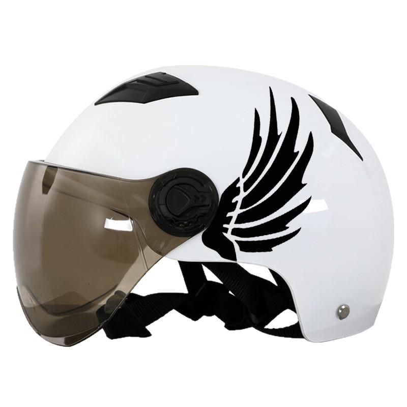 2 Paia Fai da Te Casco Moto Serbatoio Scooter Modifica Decalcomanie Vinile Ali Riflettenti Moto Adesivi Impermeabili