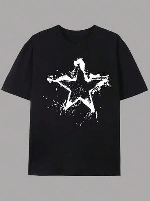 Unisex's Casual Graphic T-Shirt - Short Sleeve Crew Neck