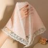 Summer Headwear Headdress French Pastoral Style Triangle Hair Scarf Women Girls Lace Flower Band Headwarp Hair Accessories