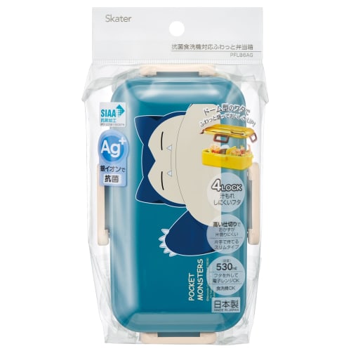 Skater Bento Box 530ml Antibacterial Fluffy Dome Lid For Women Made in Japan Pokemon Snorlax 24 PFLB6AG