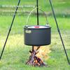 Conjunto de Utensílios de Cozinha para Camping Alumínio Portátil Louça Exterior Kit de Cozinha Panela Tigela Chaleira Panela Equipamento para Caminhada Churrasco Piquenique