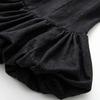 Spring and summer small stand-up collar sleeveless neck-hanging denim short skirt women's balloon version denim dress