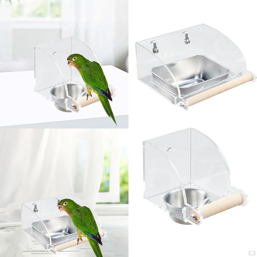 Bird Feeder Food Bowl Cup Container for Small And Medium Birds