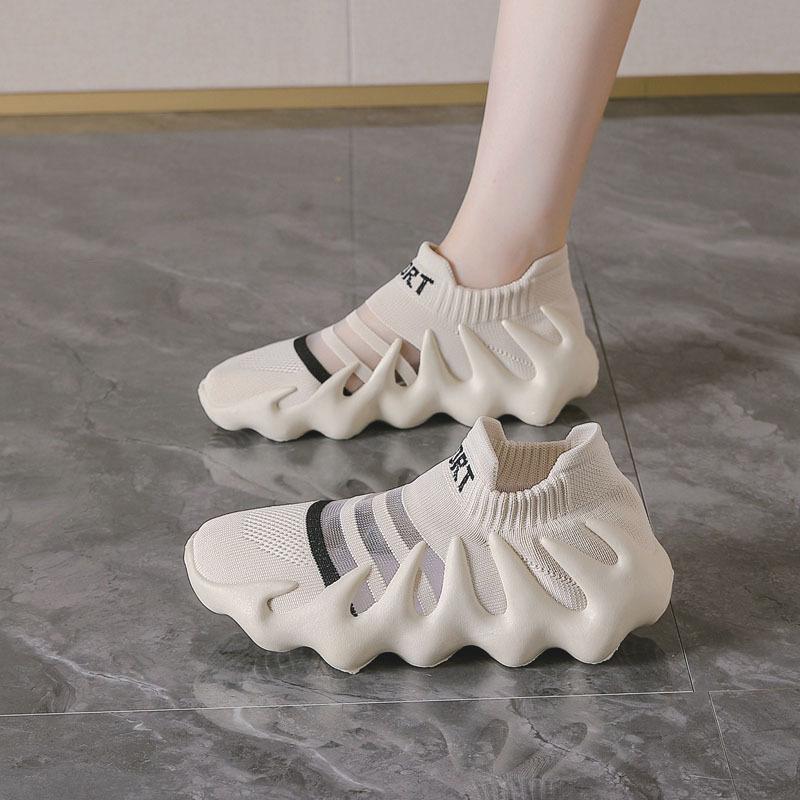 Sneakers New Spring and Summer Coconut Shoes Casual Mesh Breathable Lightweight Running Single Mesh Shoes