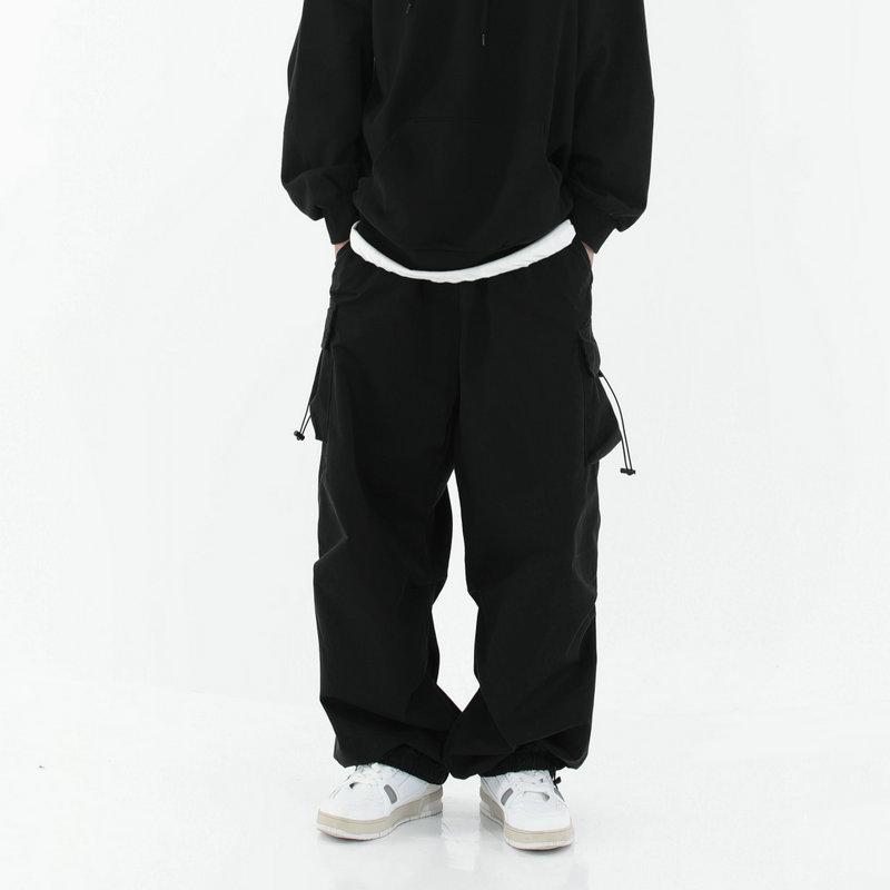 Pantalon Cargo pour hommes, Streetwear, Harajuku, décontracté, taille élastique, jambes larges, jogging pour hommes, printemps été