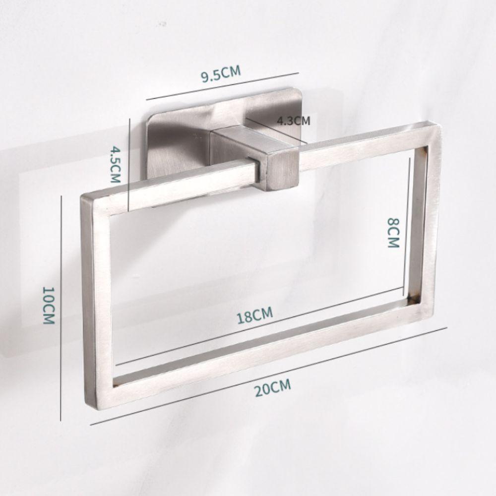 Ventilation Punch Free Towel Ring Rust-proof Hand Towel Ring Modern Towel Ring Hangers  Shower Room