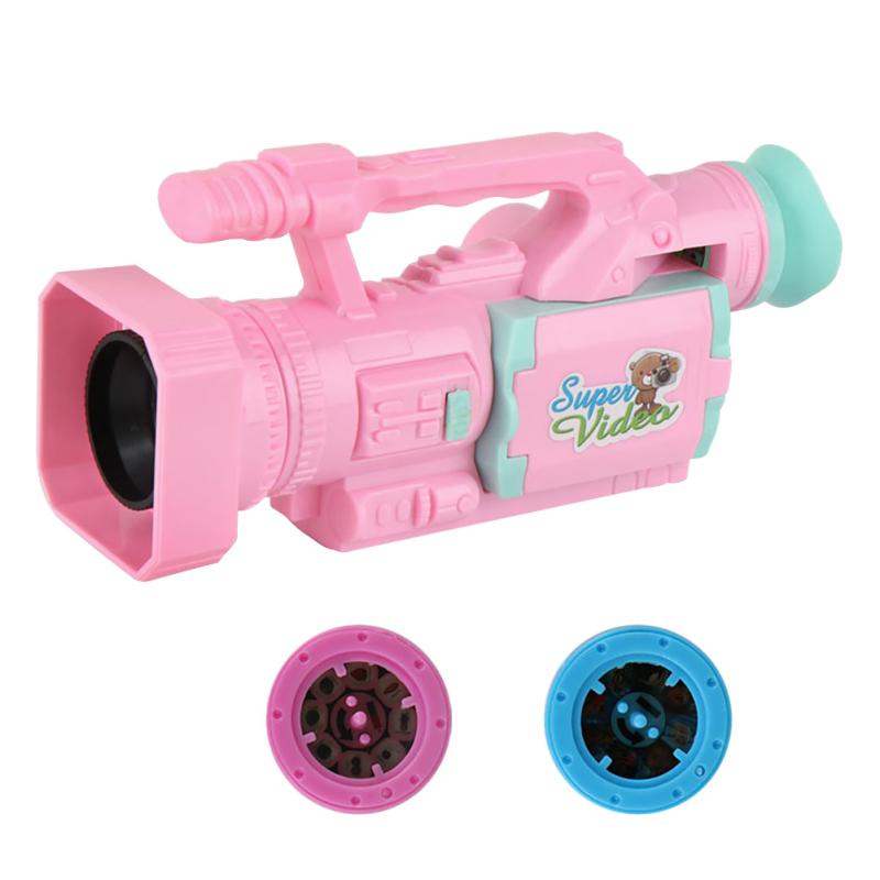 Cámara De Juguete Con Proyección De Luz Y Sonido – Cámara Infantil Multifuncional De 10.5 Cm Con 8 Diapositivas Intercambiables, Educativa, Ligera Y Con Cordón, Regalo Para Niños