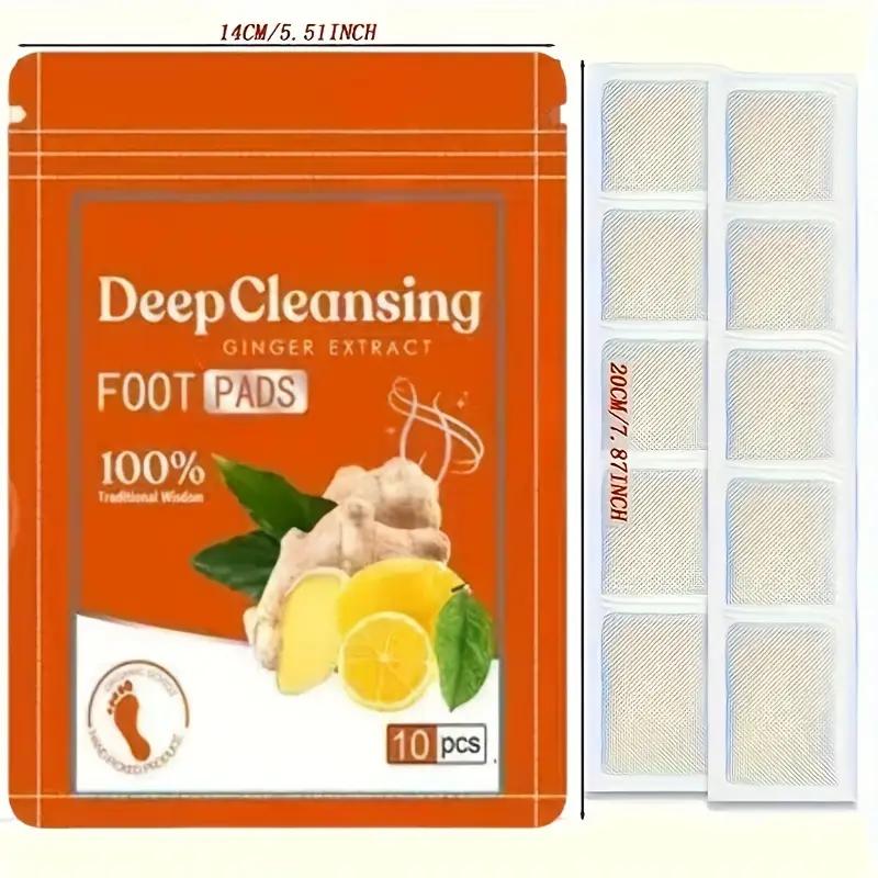 10/20/30 PCS Natural Ginger Extract Deep Cleansing Foot Patch, Revitalizing and Relaxing Feet During Sleep