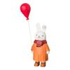 Modern Minimalist Wooden Bunny Decor With Balloon Figurine For Home Office And Gift Giving