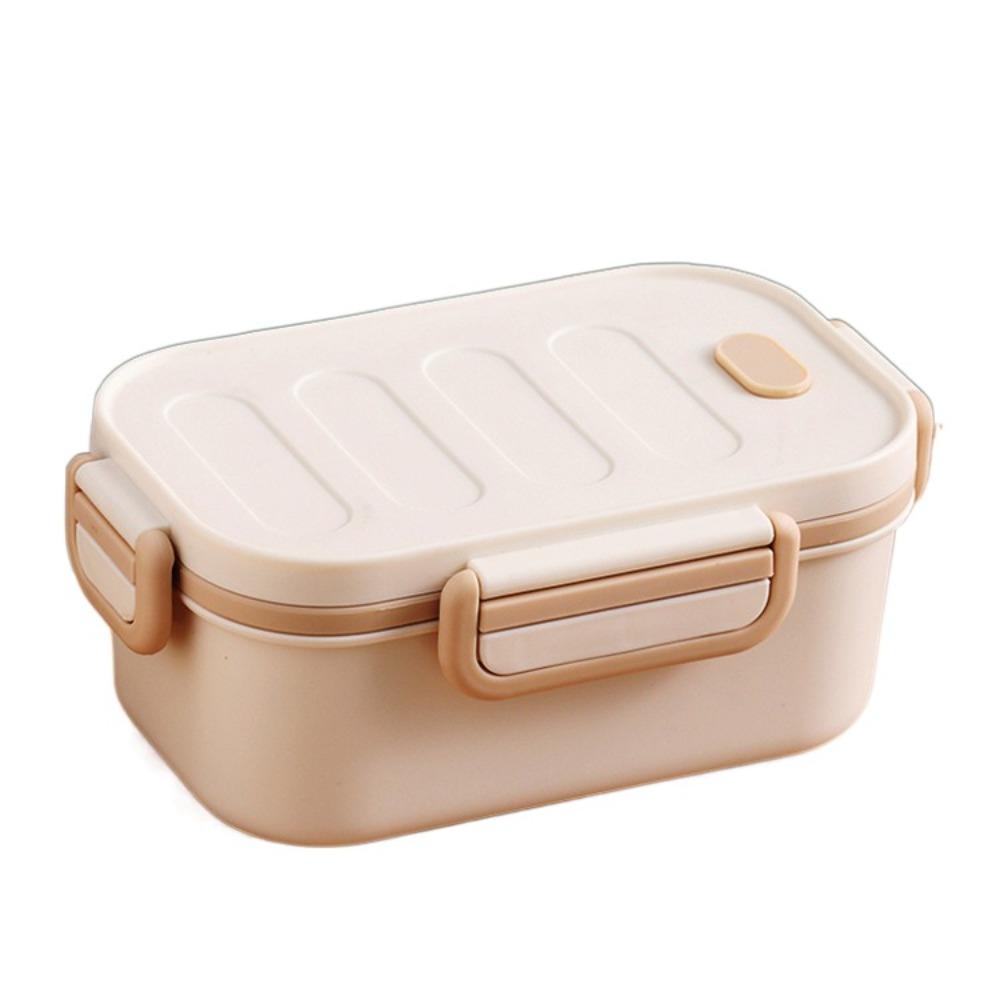 Two-Compartment Double-Layer Lunch Box Microwavable Food Storage Containers  School