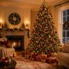 10 pièces/20 pièces de boules de Noël en daim couleur bordeaux Décoration de maison Articles - Ornements suspendus pour Halloween et Thanksgiving Mariage 7
