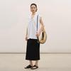 Less Women's V-Neck Sleeveless Cotton T-Shirt