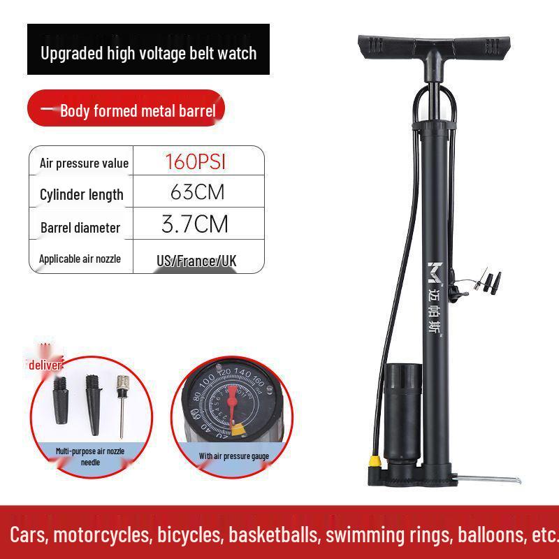 Universal High-Pressure Electric Air Pump for Bicycles, Cars, Motorcycles, and Basketballs
