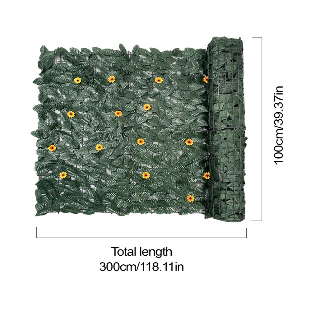 Ivy Privacy Fence Balcony Privacy Fence Screen Decorative Breathable Rustproof Faux Backdrop for Outdoor Greenery Yard Apartment