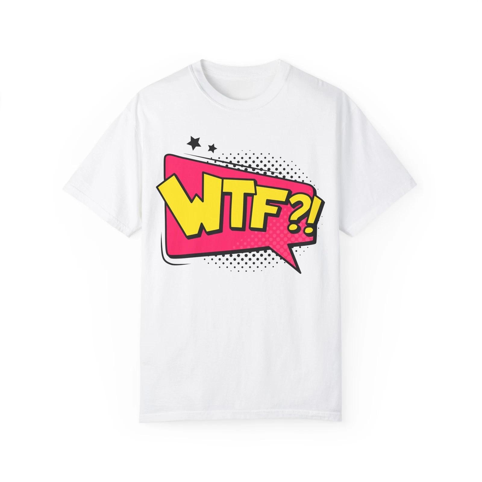 WTF! Comix Style Drawing Element :: Unisex Garment-Dyed T-Shirt L