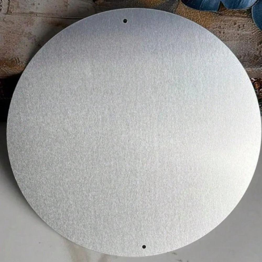 Vintage Round Cat Wall Sign 8 Inch Aluminum Decor for Bathroom Pet Home Decoration