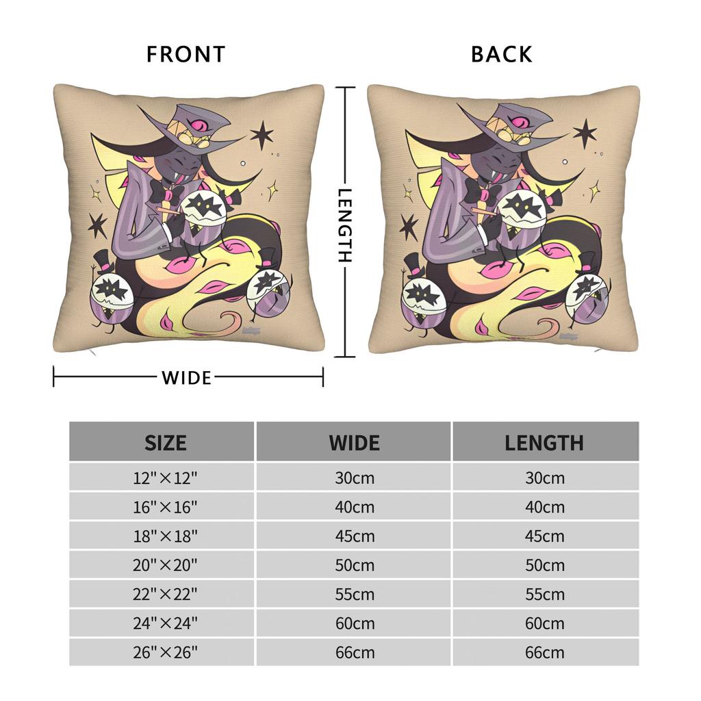 Hazbins Hoteling Vox Pillow Case Soft Pillow Cover Retro Trendy Pillowcases For Living Room Sofa