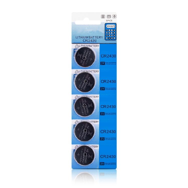 Pack Of 5/10 CR2430  Coin Cell Batteries 3V CR2430 Lithium Battery For Toy,Calculators, Remote Controls 24mm Diameter