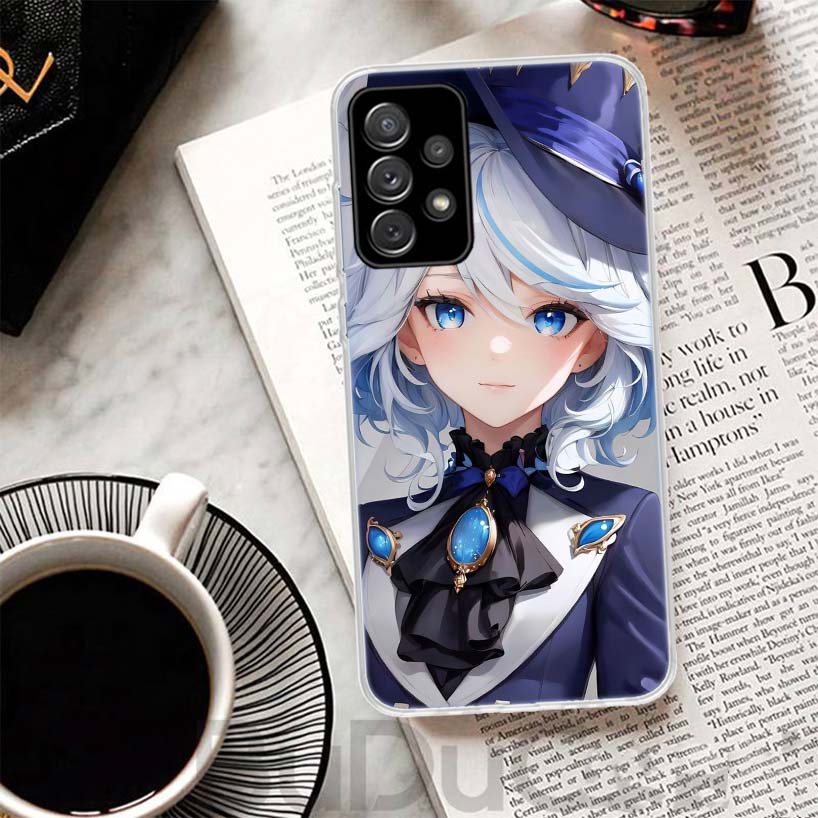 Genshin Impact Furina Cover For Samsung Galaxy A52 A42 A32 A22 A12 A50 A51 Phone Case A70 A71 A40 A41 A30S A31 A20E A21S A10S Ga