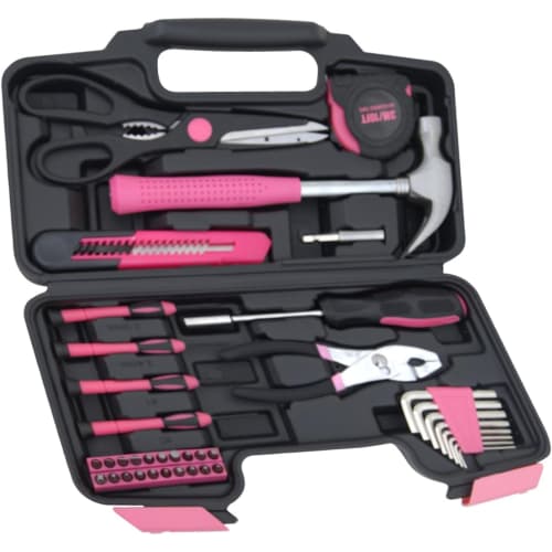 HANTINSTINA 39-Piece Household Tool Set, Perfect for DIY Work and Repair, Motorcycle and Bicycle Maintenance, Home and Office Use, Compact and Lightwe