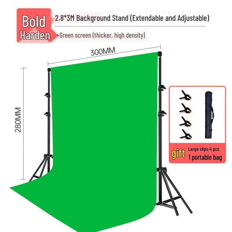 Live Stream Studio Green Screen Background Kit