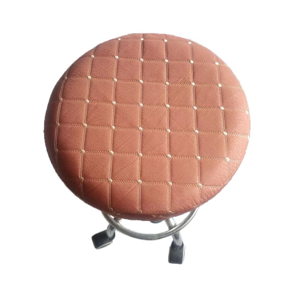 Round Stool Chair Cover Elastic Swivel Chair Covers Stretch Rotating Chairs Protector Washable Seat Case Office housse dining