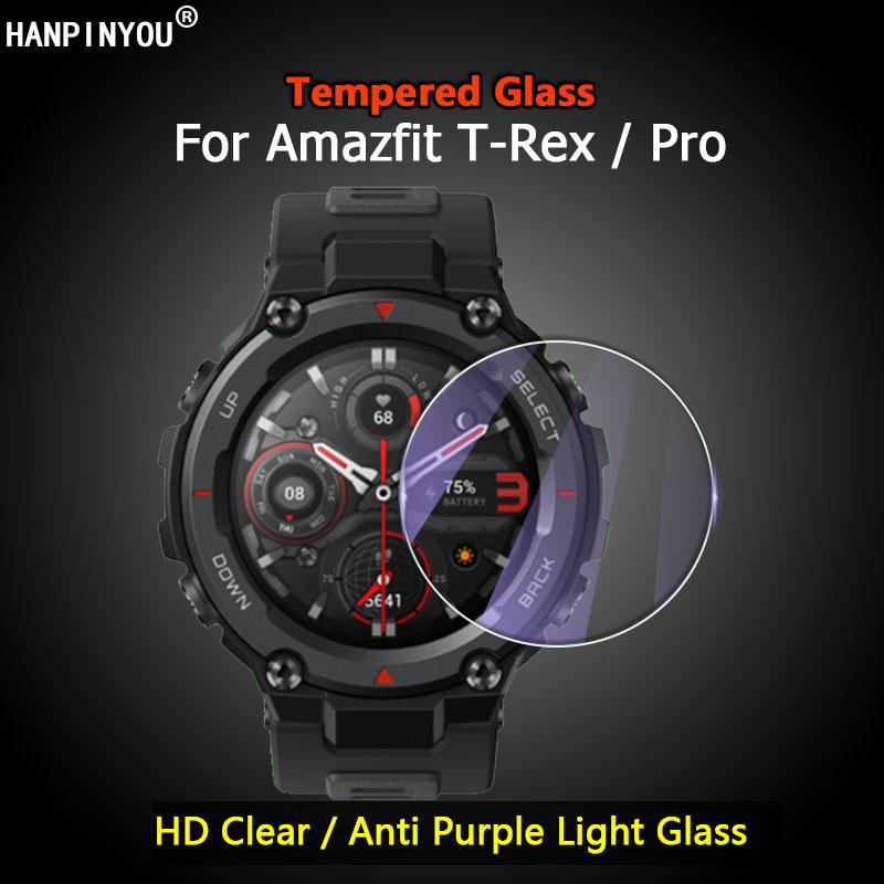Buy Ultra Clear / Anti Blue Purple Light 2.5D Tempered Glass For Xiaomi  Amazfit T-Rex / Pro Smart Watch Film Screen Protector at affordable prices  — free shipping, real reviews with photos — Joom