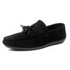 Fashion Suede Leather Loafers Men Moccasins Tassels Design Slip-on Casual Shoes Man Comfortable Breathable Men's Driving Shoes
