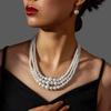 Pearl European Fashion Jewelry Set With Pendant For Women And Men