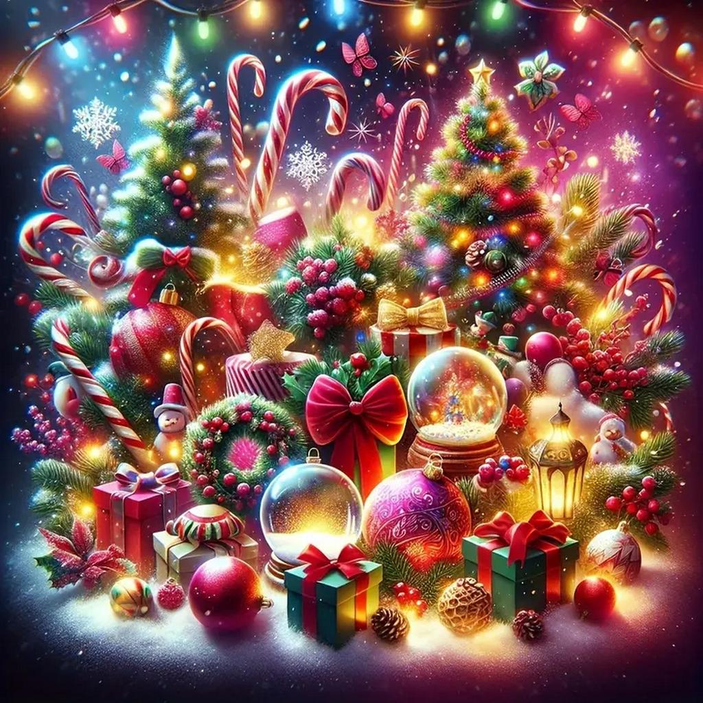 DIY Full Round Diamond Painting Cross Stitch Merry Christmas Santa Claus Snowman Home Decoration Arts Diamond Painting 5d Diamond Art Painting