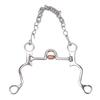 120mm Horse Mouth Snaffle with Chain Stainless Steel Horse Bit for Equestrian Training Equipment
