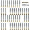 50Pcs Carbon Steel Expansion Screws Concrete Wall Anchors Expansion Bolt Fastener Pipe Drilling Plug Easy To Use