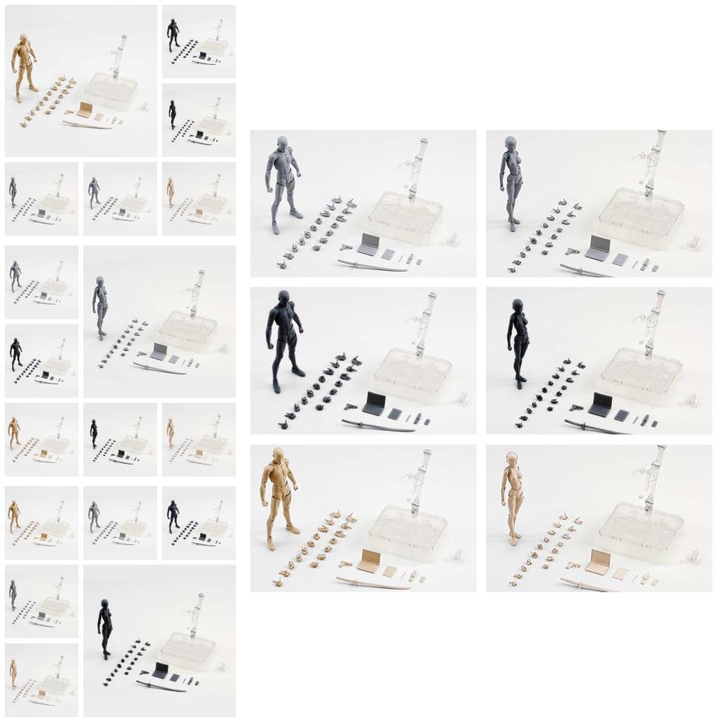 15cm Höhe Kunststoff/plastisch DIY Kombinationsfigurenmodell-Set für Heimdekoration