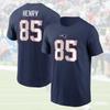 Hunter 1Henry NewEngland Patriot 2025 Nume și Număr Jucător Tricou Albastru Marin pentru Fani S-5XL Tricou Unisex