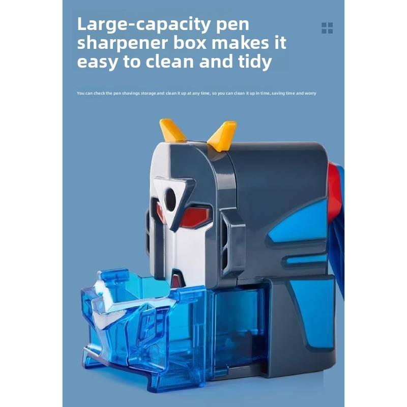 Gundam Childrens Manual Pencil Sharpener With Durable Plastic Construction For School Use