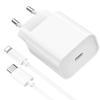 Chargeur USB C 20W Rapide + Câble 2 Mètre pour iPhone - PROSHOP - Blanc
