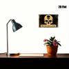 Viking Skull Metal Sign Black Gold 8x12 Inch Warning Home Decor Plaque