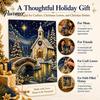 DIY Christmas Gift Ideas Faux Pearl Art Kit, Church Painting Jesus Kit Holy Family Wall Decor Craft for Adults, Handmade Holiday Textured