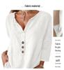 European & American Women's Retro Cotton Lapel Shirt with Sophisticated Button Design