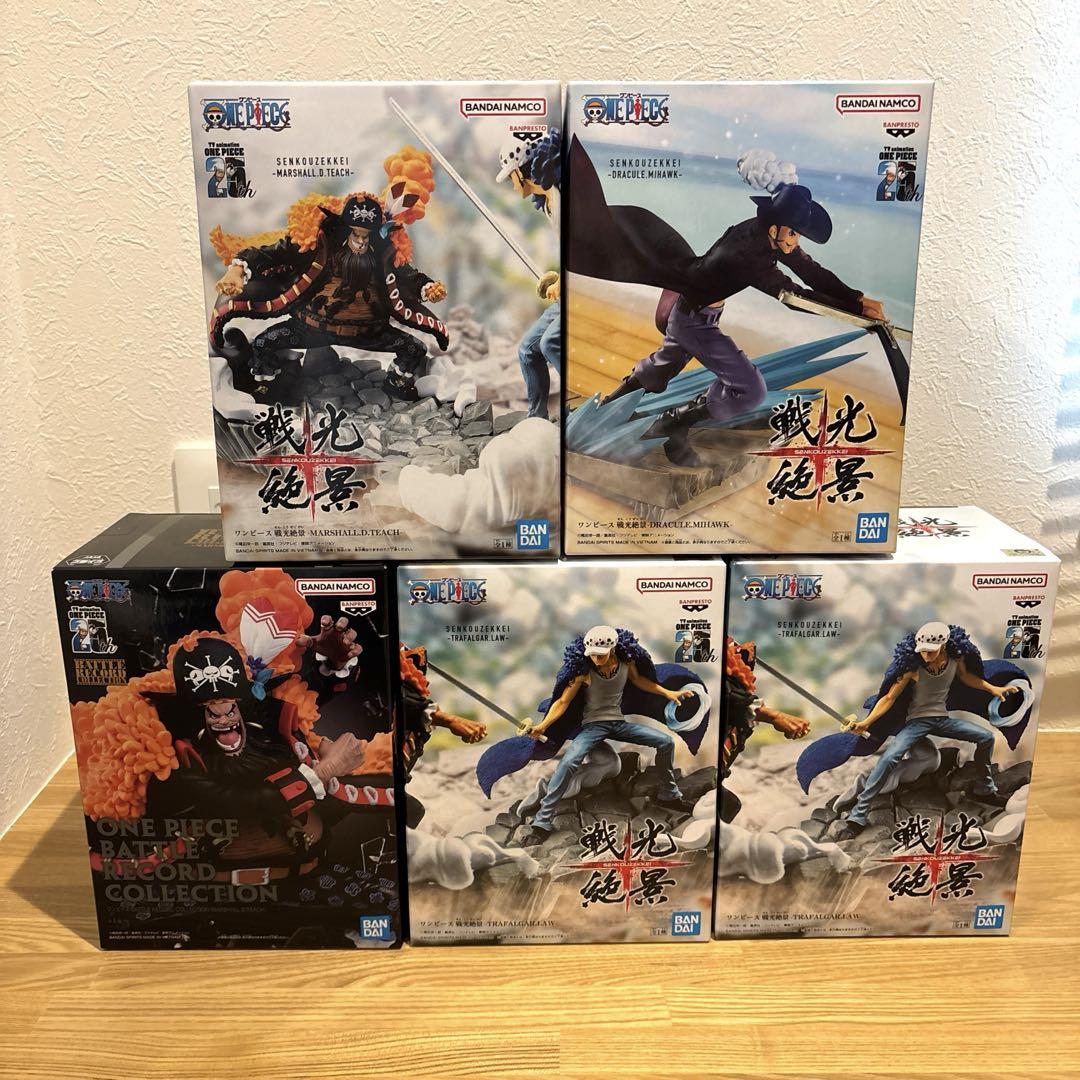 

[USED] One Piece Figures, Bulk Sale, Senkou Zekkei, Blackbeard, Law, Lowest Price