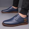 Fashion 2025Genuine Leather Men Dress Shoes Oxfords Brogue Lace Up Italian Mens Casual Shoes Luxury Brand Moccasins Loafers Plus Size