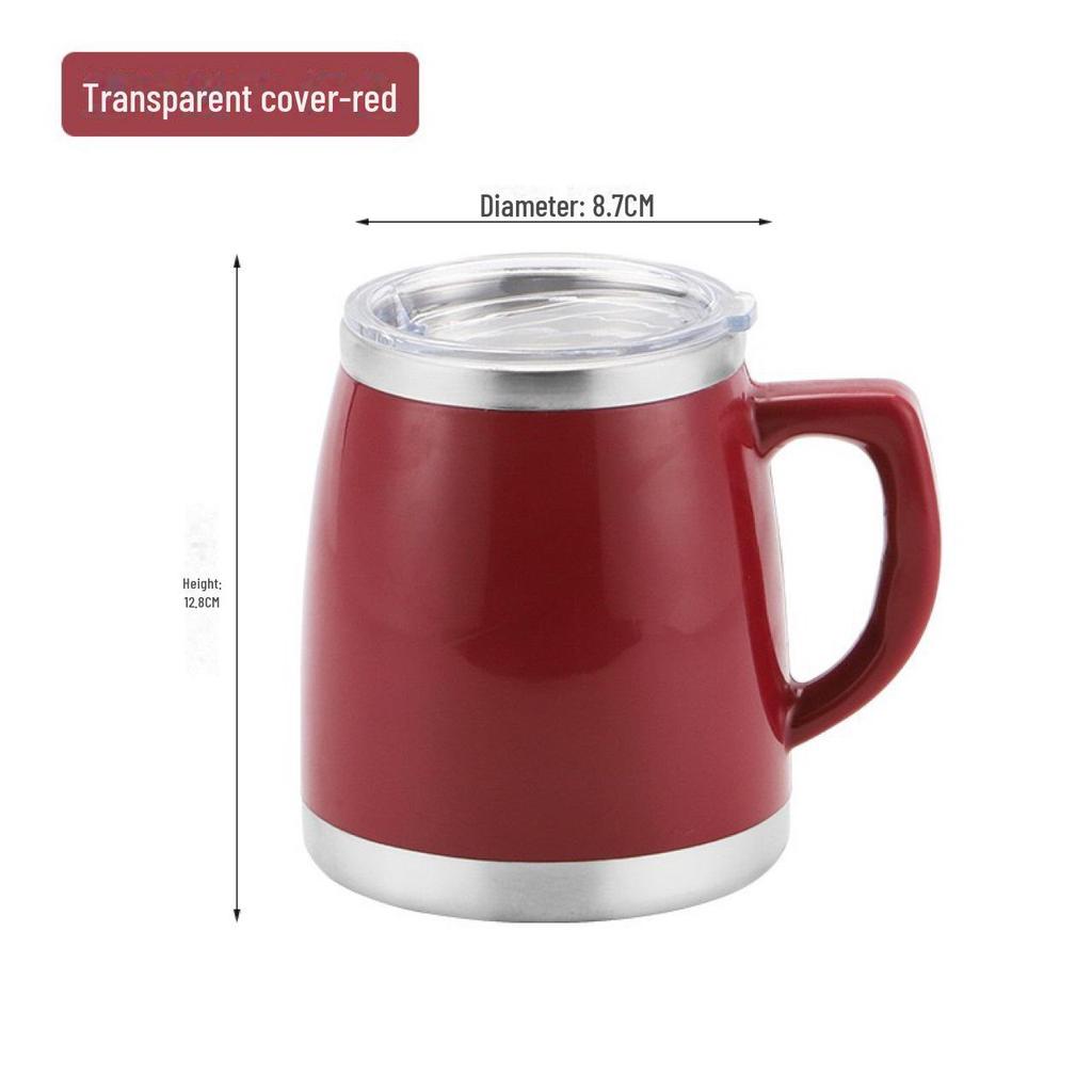 Stainless Steel Thermos Mug with Handle for Men & Women – Ideal for Tea, Coffee, Office, or Water.