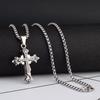 High Quality Cross Titanium Steel Non Fading NecklaceDomineering and Trendy Gentle hip-hop Pendant ChainBrandNew Handsome Men Women