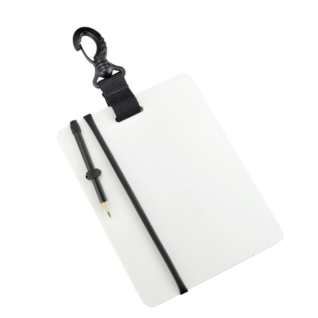 Underwater Writing Plate Board Diving Wordpad with Pencil and Quick Release Buckles Underwater Wordpad Easy To Use