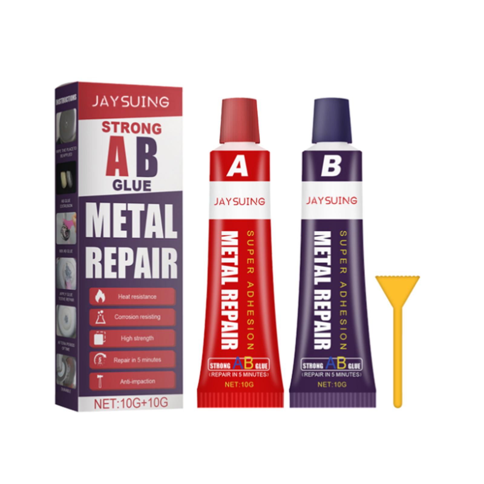 

Металлический клей Нержавеющая сталь Алюминиевый сплав Стекло Пластик Дерево Керамика Быстросохнущий структурный клей (1 комплект(А + В), 20мл) One Size