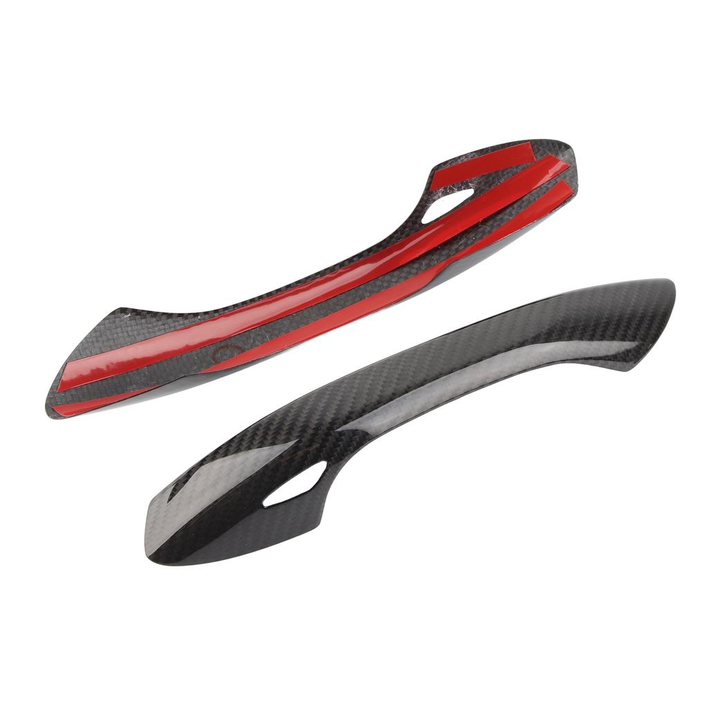 2pcs Exterior Door Handle Cover Decor Carbon Fiber Trim Fit for Porsche 718BoxsterCayman 2016?2021